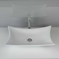 Mueller Range opzet wastafel 56x37x10cm wit