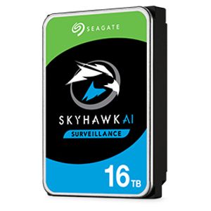 Seagate Surveillance HDD SkyHawk AI interne harde schijf 16 TB 7200 RPM 256 MB 3.5" SATA III