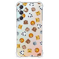 Doorzichtige Silicone Hoesje voor Samsung Galaxy S23 FE Dieren Emojis