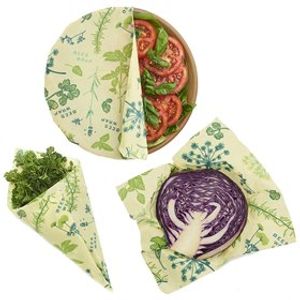 Vegan Bee's Wrap Herbruikbaar Set SML - Herb Garden