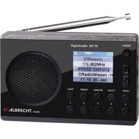 Albrecht DR 70 Transistorradio DAB+, VHF (FM) Zaklamp Zwart - thumbnail