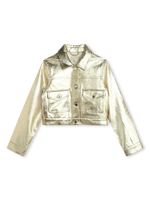 Michael Kors Kids veste boutonnée à effet craquelé