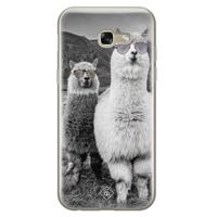 Samsung Galaxy A5 2017 siliconen telefoonhoesje - Llama hipster