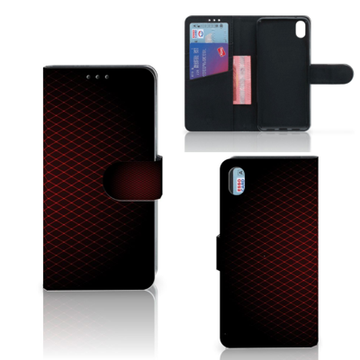 Xiaomi Redmi 7A Telefoon Hoesje Geruit Rood Xiaomi Redmi 7A Telefoon Hoesje Geruit Rood