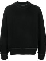 sacai pull à plaque logo - Noir