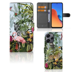 Telefoonhoesje met Pasjes voor Xiaomi Redmi 12 Jungle