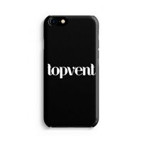 Topvent Zwart: Volledig Geprint iPhone 7 Hoesje - thumbnail