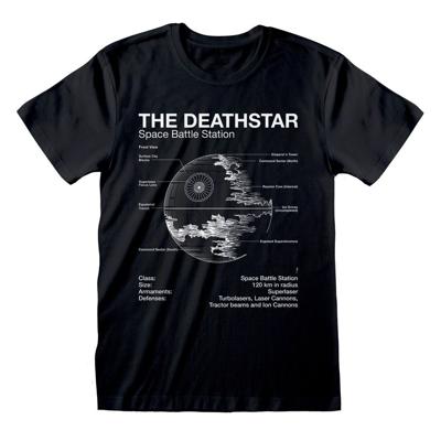Star Wars T-Shirt Death Star Sketch Size M