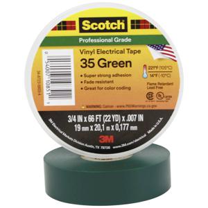 Scotch Scotch™ 35 SCOTCH35-19X20GN Isolatietape Scotch 35 Groen (l x b) 20 m x 19 mm 1 stuk(s)