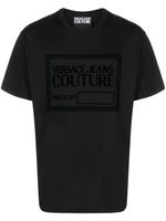 Versace Jeans Couture t-shirt en coton à logo floqué - Noir - thumbnail