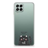 Samsung Galaxy M33 Telefoonhoesje met Naam Cat Good Day - thumbnail