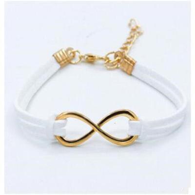 Infinity armband wit/goud - Sieraden - Spiritueelboek.nl