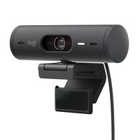 Logitech Brio 500 Full HD-webcam Klemhouder, Stereomicrofoon, Geïntegreerd afdekpaneel