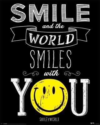 Smiley Poster World Smiles With You Poster 40x50cm