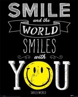 Smiley Poster World Smiles With You Poster 40x50cm