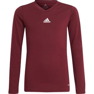 adidas Team Base Shirt Kids - Bescherming en braces - Thermo kleding - Dark Red - maat 152