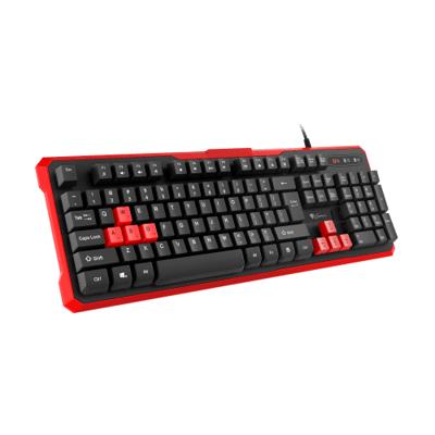GENESIS RHOD 110 toetsenbord USB QWERTY US International Zwart, Rood