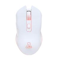 The G-Lab - Kult Helium Wireless - Draadloze gamingmuis - Optische sensor 6400 dpi, achtergrondverlichting 7 kleuren, 6 toetsen - Ultra responsieve gamingmuis - compatibel met PC/PS4/PS5 - wit - 2024