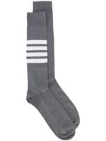 Thom Browne chaussettes à détail rayé - Gris - thumbnail