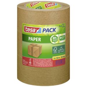 tesa PAPER 55337-00002-01 Pakband tesapack ecoLogo Bruin (l x b) 50 m x 50 mm 3 stuk(s)