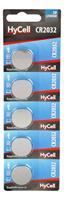 HyCell Set van 5 lithium knoopcellen CR2032 3V - knoopcelbatterijen van eersteklas kwaliteit met lange houdbaarheid.