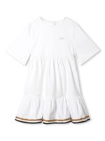 BOSS Kidswear robe courte à logo imprimé - Blanc