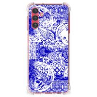 Extreme Case Samsung Galaxy A13 5G | A04s Angel Skull Blauw - thumbnail