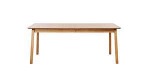 Eettafel Bari Uitschuifbaar Naturel Eiken 95x190-290cm - Giga Living