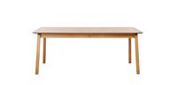 Eettafel Bari Uitschuifbaar Naturel Eiken 95x190-290cm - Giga Living - thumbnail