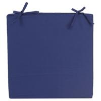 Anna's Collection Stoelkussen - donkerblauw - binnen &amp; buiten - 40 cm   -