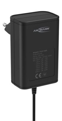 Ansmann 1201-0023 Stekkernetvoeding, instelbaar 12 V/DC, 9 V/DC, 7.5 V/DC, 6 V, 4.5 V/DC, 3 V 1000 mA 12 W