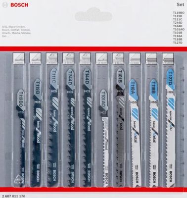 Bosch 2 607 011 170 decoupeerzaag-, figuurzaag- & reciprozaagblad Decoupeerzaagblad 10 stuk(s)