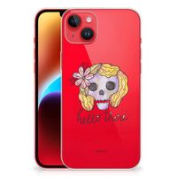 Silicone Back Case iPhone 14 Plus Boho Skull