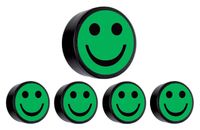 Magneet smiley 35mm groen