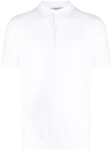 John Smedley polo Roth en piqué - Blanc