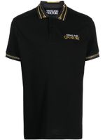 Versace Jeans Couture polo à détail de chaîne - Noir