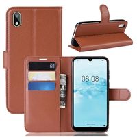 Huawei Y5 (2019) Portemonnee Hoesje met Magneetsluiting - Bruin