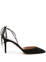 Aquazzura escarpins en daim Cherry 75 mm - Noir