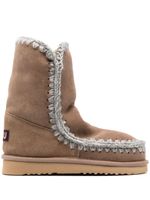 Mou bottines Eskimo en cuir - Marron