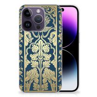 Apple iPhone 14 Pro TPU Case Beige Flowers