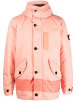 Stone Island veste boutonnée à patch logo - Orange