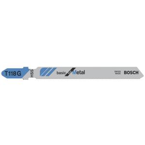 Bosch Accessories 2608631012 Decoupeerzaagblad T 118 G Basic for Metal, verpakking van 5 stuks 5 stuk(s)