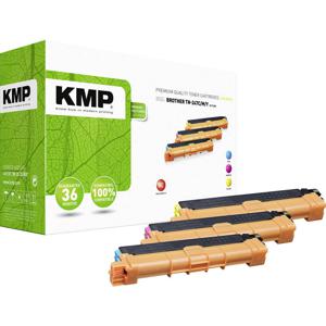 KMP Tonercassette vervangt Brother TN-247C, TN-247M, TN-247Y, TN247C, TN247M, TN247Y Compatibel Cyaan, Magenta, Geel 2300 bladzijden B-T125X