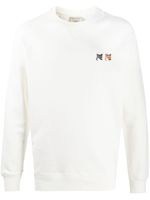 Maison Kitsuné sweat à patch logo - Blanc