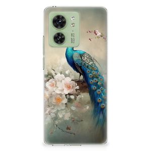 TPU Hoesje voor Motorola Edge 40 Vintage Pauwen