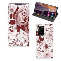 Bookcase Samsung Galaxy Note 20 Ultra Watercolor Flowers