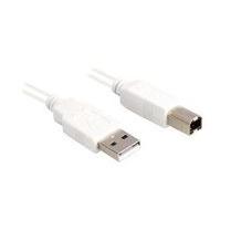 Sharkoon 0.5m, USB2.0-A/USB2.0-B USB-kabel USB A USB B Wit