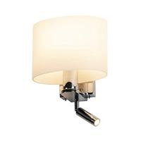 SLV wandopbouwarmatuur KENKUA SPOT/wandverlichting binnen, opbouwarmatuur, wandopbouwarmatuur, plafondspot / E27 3000K 40 W 200 lm chroom 25 graden