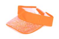 Zonneklep strass oranje - thumbnail