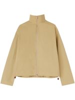 Jil Sander veste bomber en coton à fermeture zippée - Tons neutres